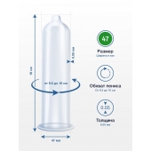 Презервативы MY.SIZE размер 47 - 3 шт. - My.Size - купить с доставкой в Нижнем Тагиле