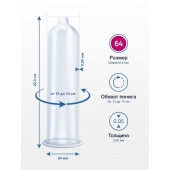 Презервативы MY.SIZE размер 64 - 3 шт. - My.Size - купить с доставкой в Нижнем Тагиле