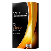 Ребристые презервативы VITALIS PREMIUM ribbed - 12 шт. - Vitalis - купить с доставкой в Нижнем Тагиле