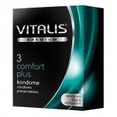 Контурные презервативы VITALIS PREMIUM comfort plus - 3 шт. - Vitalis - купить с доставкой в Нижнем Тагиле
