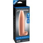Телесная насадка Real Feel Enhancer XL - 17 см. - Pipedream - в Нижнем Тагиле купить с доставкой