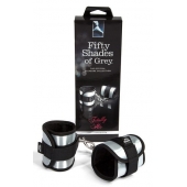 Серо-черные наручники Totally His - Fifty Shades of Grey - купить с доставкой в Нижнем Тагиле