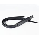 Черная кожаная плеть  Клео  - 60 см. - Sitabella - купить с доставкой в Нижнем Тагиле