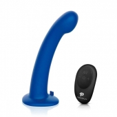 Синяя насадка Remote Control P-Spot G-Spot с черными трусиками - 20 см. - Pegasus - купить с доставкой в Нижнем Тагиле