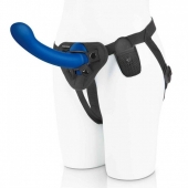 Синяя насадка Remote Control P-Spot G-Spot с черными трусиками - 20 см. - Pegasus - купить с доставкой в Нижнем Тагиле