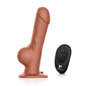Реалистичный страпон с радиоуправлением Remote Control Realistic - 21 см. - Pegasus - купить с доставкой в Нижнем Тагиле