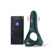 Изумрудное виброкольцо Magic Motion Rise с подхватом мошонки - Magic Motion - в Нижнем Тагиле купить с доставкой