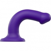 Фиолетовый фаллоимитатор-насадка Strap-On-Me Dildo Dual Density size M - 18 см. - Strap-on-me - купить с доставкой в Нижнем Тагиле