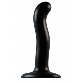Черный фаллоимитатор-насадка Strap-On-Me P G spot Dildo size S - 16,4 см. - Strap-on-me - купить с доставкой в Нижнем Тагиле