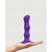 Фиолетовая насадка Strap-On-Me Dildo Geisha Balls size M - Strap-on-me - купить с доставкой в Нижнем Тагиле
