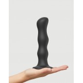 Черная насадка Strap-On-Me Dildo Geisha Balls size XL - Strap-on-me - купить с доставкой в Нижнем Тагиле