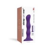 Фиолетовая насадка Strap-On-Me Dildo Geisha Balls size XL - Strap-on-me - купить с доставкой в Нижнем Тагиле