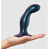 Темно-синяя насадка Strap-On-Me Dildo Plug Snaky size M - Strap-on-me - купить с доставкой в Нижнем Тагиле