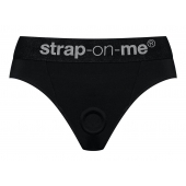 Черные трусики для насадок Heroine Lingerie Harness - size S - Strap-on-me - купить с доставкой в Нижнем Тагиле