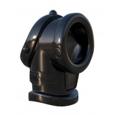 Черная насадка для пениса Cock Pipe with Ball-Stretcher - Pipedream - в Нижнем Тагиле купить с доставкой