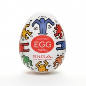 Мастурбатор-яйцо Keith Haring EGG DANCE - Tenga - в Нижнем Тагиле купить с доставкой