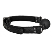 Черный кляп-шарик BALL GAG DIAMOND - Dream Toys - купить с доставкой в Нижнем Тагиле