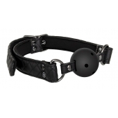 Черный кляп-шарик BALL GAG DIAMOND - Dream Toys - купить с доставкой в Нижнем Тагиле
