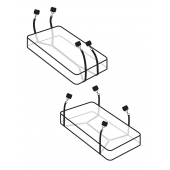 Фиксаторы для кровати WRAPAROUND MATTRESS RESTRAIN - Pipedream - купить с доставкой в Нижнем Тагиле
