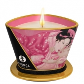 Массажная свеча Rose Petals с ароматом розы - 170 мл. - Shunga - купить с доставкой в Нижнем Тагиле