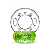 Зеленое эрекционное виброкольцо Arouser Vibrating C-Ring - Blush Novelties - в Нижнем Тагиле купить с доставкой