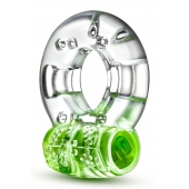 Зеленое эрекционное виброкольцо Arouser Vibrating C-Ring - Blush Novelties - в Нижнем Тагиле купить с доставкой