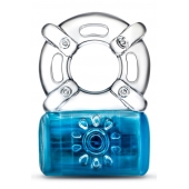 Синее эрекционное виброкольцо Pleaser Rechargeable C-Ring - Blush Novelties - в Нижнем Тагиле купить с доставкой