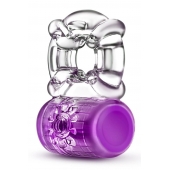 Фиолетовое эрекционное виброкольцо Pleaser Rechargeable C-Ring - Blush Novelties - в Нижнем Тагиле купить с доставкой