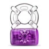 Фиолетовое эрекционное виброкольцо One Night Stand Vibrating C-Ring - Blush Novelties - в Нижнем Тагиле купить с доставкой