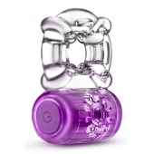 Фиолетовое эрекционное виброкольцо One Night Stand Vibrating C-Ring - Blush Novelties - в Нижнем Тагиле купить с доставкой
