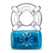 Синее эрекционное виброкольцо One Night Stand Vibrating C-Ring - Blush Novelties - в Нижнем Тагиле купить с доставкой
