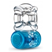 Синее эрекционное виброкольцо One Night Stand Vibrating C-Ring - Blush Novelties - в Нижнем Тагиле купить с доставкой