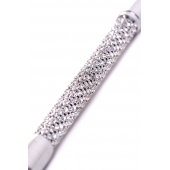 Чёрный стек с треугольным кожаным шлепком - 65 см. - ToyFa - купить с доставкой в Нижнем Тагиле