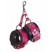 Розово-черный брелок  Наручники - Sitabella - купить с доставкой в Нижнем Тагиле