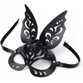 Черная ажурная маска  Зайка  с ушками - Crazy Handmade - купить с доставкой в Нижнем Тагиле