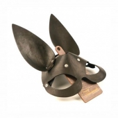 Черная гладкая маска  Зайка  с длинными ушками - Crazy Handmade - купить с доставкой в Нижнем Тагиле