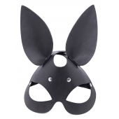 Черная гладкая маска  Зайка  с длинными ушками - Crazy Handmade - купить с доставкой в Нижнем Тагиле