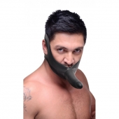 Черный кляп-страпон Masters Mini Face Fuck Strap-On - 14 см. - XR Brands - купить с доставкой в Нижнем Тагиле
