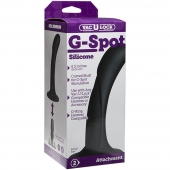 Черная изогнутая насадка Vac-U-Lock G-Spot - 16,5 см. - Doc Johnson - купить с доставкой в Нижнем Тагиле