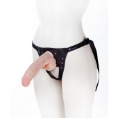 Реалистичный фаллос на поясе Harness - 20,5 см. - LOVETOY (А-Полимер) - купить с доставкой в Нижнем Тагиле