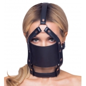 Черный намордник с кляпом-шаром Head Harness With A Gag - Orion - купить с доставкой в Нижнем Тагиле