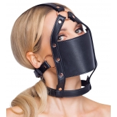 Черный намордник с кляпом-шаром Head Harness With A Gag - Orion - купить с доставкой в Нижнем Тагиле