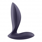 Фиолетовый анальный вибростимулятор Power Plug - Satisfyer - в Нижнем Тагиле купить с доставкой