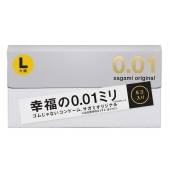 Презервативы Sagami Original 0.02 L-size увеличенного размера - 5 шт. - Sagami - купить с доставкой в Нижнем Тагиле