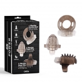 Набор из 3 дымчатых эрекционных колец с вибрацией Teasers Ring Kit - Chisa - в Нижнем Тагиле купить с доставкой