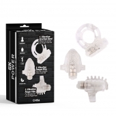 Набор из 3 прозрачных эрекционных колец с вибрацией Teasers Ring Kit - Chisa - в Нижнем Тагиле купить с доставкой