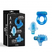 Набор из 3 синих эрекционных колец с вибрацией Teasers Ring Kit - Chisa - в Нижнем Тагиле купить с доставкой