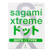Презерватив Sagami Xtreme Type-E с точками - 1 шт. - Sagami - купить с доставкой в Нижнем Тагиле