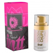 Возбуждающий гель Golden Chups с малиновым ароматом - 17 мл. - INTT - купить с доставкой в Нижнем Тагиле