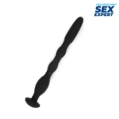 Черный силиконовый уретральный стимулятор - 10 см. - Sex Expert - купить с доставкой в Нижнем Тагиле